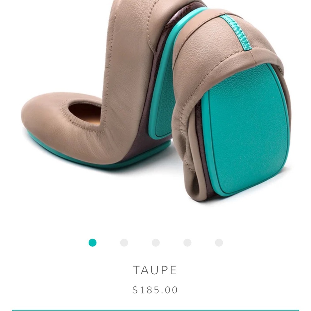 Tieks Taupe Ballet Flats Size 9 Women's Shoes